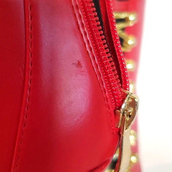 Shoedazzle | Liliana red open toe heeled booties - Picture 12 of 12